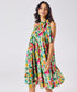 Halter Neck Flouncy Printed Dress